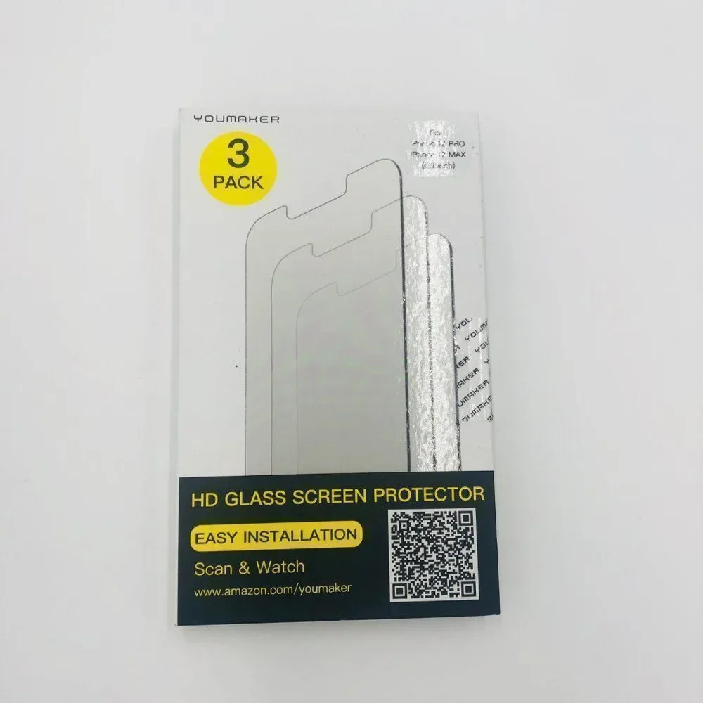 Brand New Youmaker iPhone 12 Pro Max Tempered Glass Screen Protector